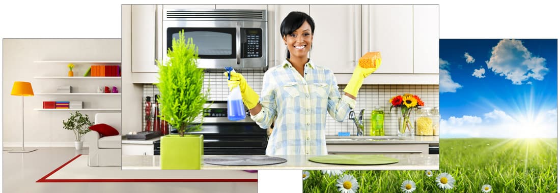 Professional eco-friendly cleaning team providing services in a modern Swiss home in Lausanne